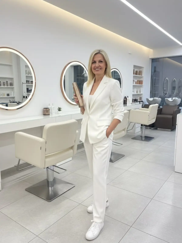 The AVA Reception Suit offers a sleek, refined look ideal for spa and wellness front-desk teams.