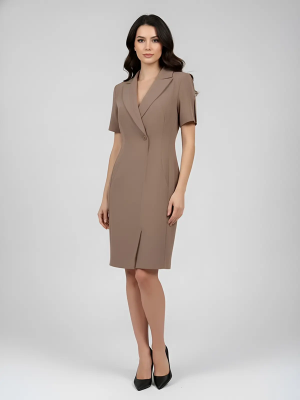Elegant blazer-style dress designed for a refined and professional uniform appearance.