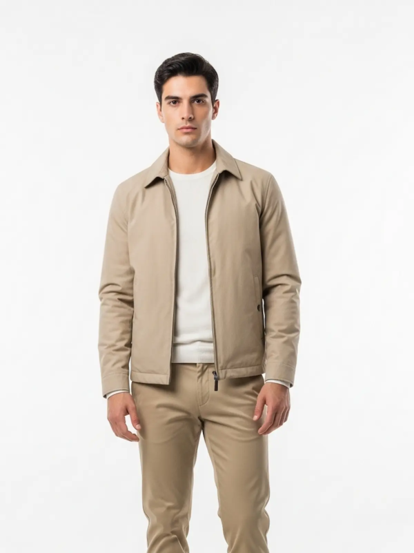 Men’s Driver jacket in a minimal, straight-line silhouette.