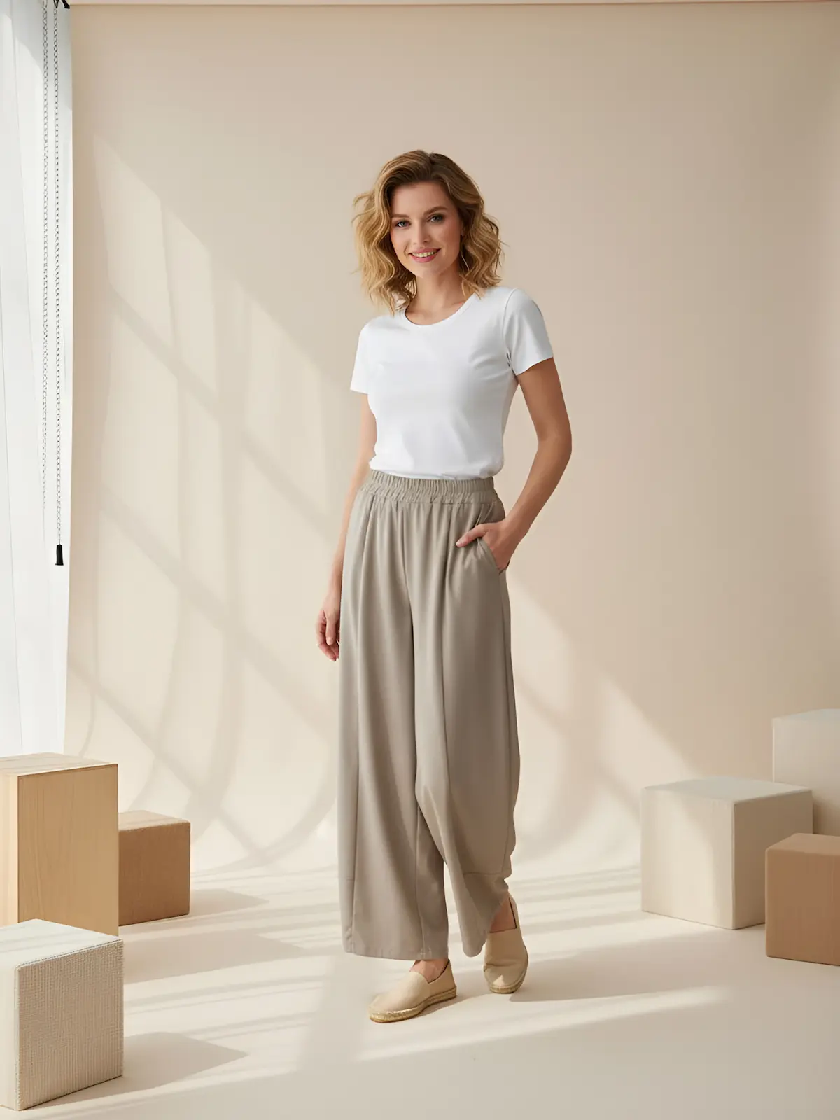 Pure and minimal spa outfit.