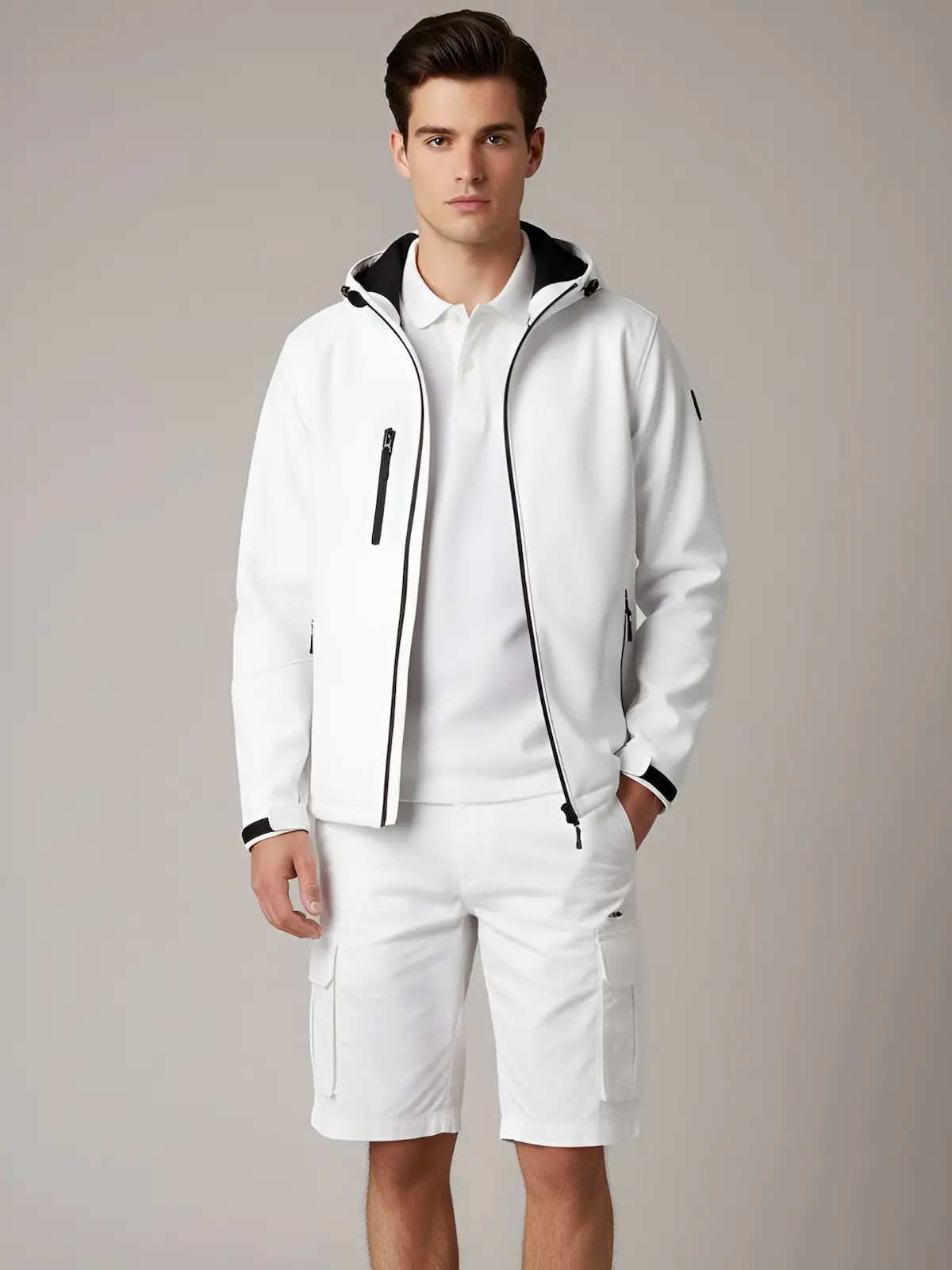 Softshell jacket with a modern, practical design and excellent weather protection.